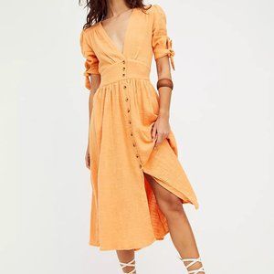Free People Love of my Life Midi Dress dandelion - Small